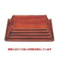 お盆 宴盆紫檀底黒塗尺2寸 SS塗 NS加工