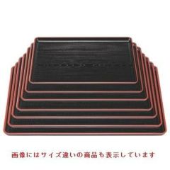 お盆 一休木目盆黒天朱新尺2寸 NS加工