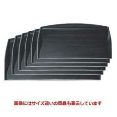 お盆  おもてなし盆黒檀尺0寸 NS加工  幅300 奥行222 高さ23