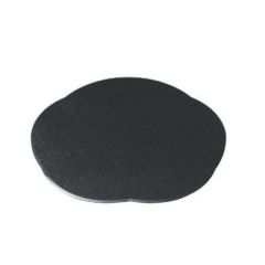 御膳  尺2.5寸花形敷膳ブラックパール   幅373 奥行345 高さ3