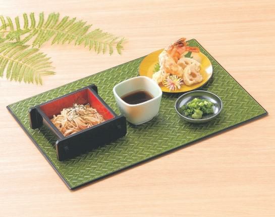 御膳 尺3寸あじろ敷膳若竹 NS加工