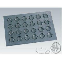 シリコン加工ほたて貝型天板 24面