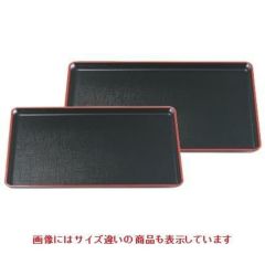 長手盆 ニュー長手カスリ盆黒天朱尺2寸 NS加工