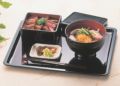 お盆  越前盆溜パール尺3寸 NS加工  幅386 奥行304 高さ15