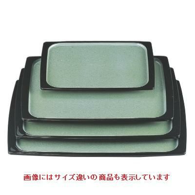 お盆 渕太胴張盆グリーン雲流渕黒尺5寸 NS加工