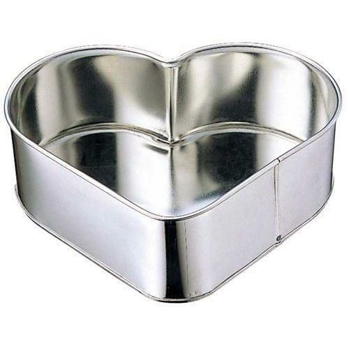 ブリキ ハート デコレーション型 小(5寸)