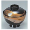 小吸椀 越前椀黒新武蔵野 SH塗 漆器