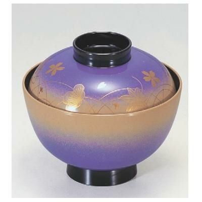 小吸椀 越前椀露草春秋梅 SH塗 漆器