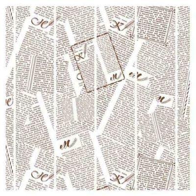 WAXペーパー フェザーイニシャル白 30-30
