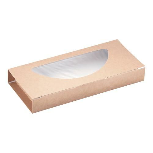 クラフトピザBOX窓付き ハーフ(25枚入)