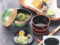 そば弁当 源氏椀グリーンぼかし春秋オヤ・フタ