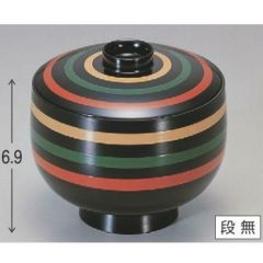 小吸椀 百万石小吸椀黒ライン 漆器