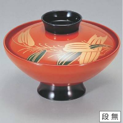 小吸椀 丸駒型吸椀青笹内朱 漆器