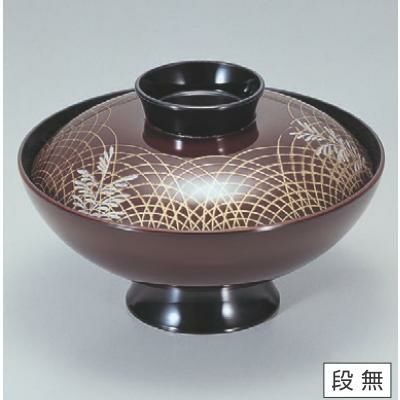 小吸椀 4.5寸小槌吸椀溜武蔵野 漆器