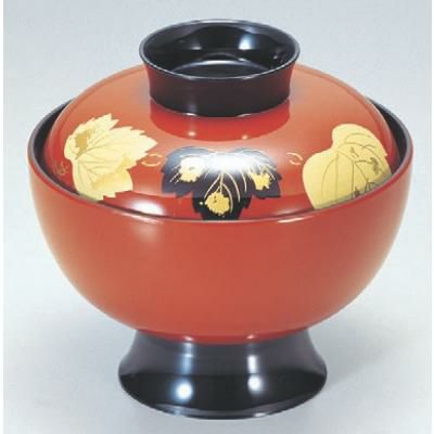 小吸椀 高仙才吸椀朱ツタ 漆器