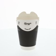 バタフライカップ 8オンスホットダブル ブラック 25個×20ケース