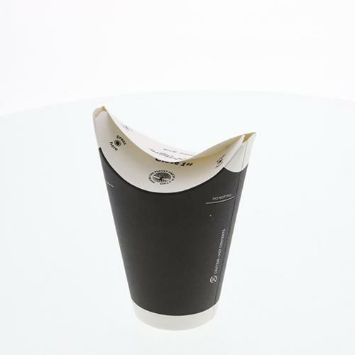 バタフライカップ 12オンスホットシングルブラック 40個×20ケース