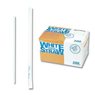 ヘイコー ホワイトストロー 単袋 BOX 500本×10ケース