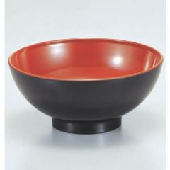 汁椀 F-70.4寸椀黒内朱 漆器