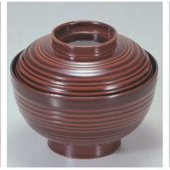 小吸椀 千筋吸椀溜内黒本漆塗 漆器