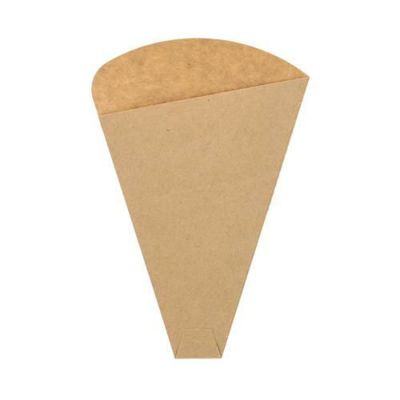 クレープ三角袋 未晒無地 ミシン目入り 100枚