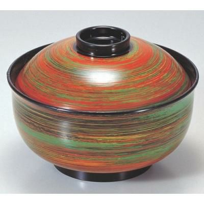 煮物椀 4.5寸リリー椀玉虫刷毛目 SH塗 漆器