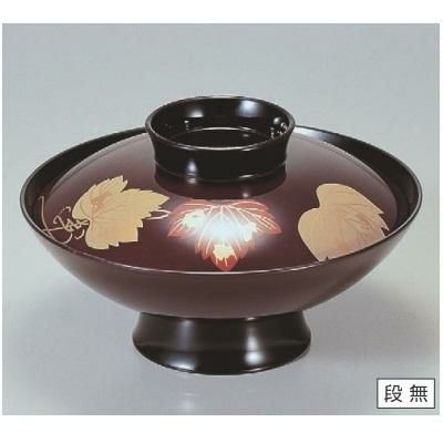 煮物椀 5.5寸小槌煮物椀溜ツタ 漆器