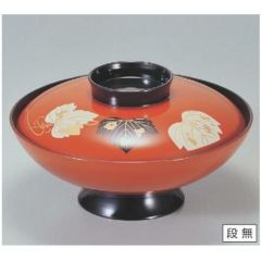 煮物椀 6寸小槌煮物椀朱ツタ 漆器