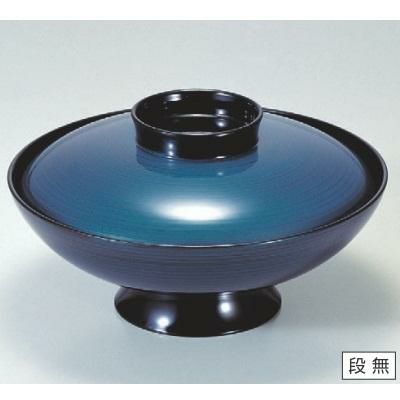 煮物椀 6寸小槌煮物椀ブルー玉虫色 漆器