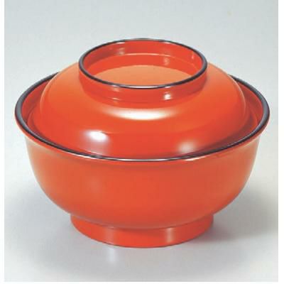 丼碗 羽反丼朱内朱 漆器