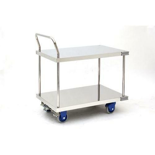 【金沢車輌】静音2段ステンレス台車 SUS-304GS+FB 幅940×奥行600高さ975