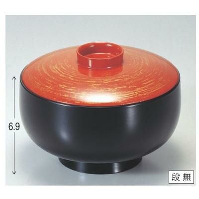 飯碗 百万石飯器金かすみ内黒塗 漆器