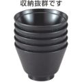 小吸椀 3.3寸布目吸椀黒天朱 漆器