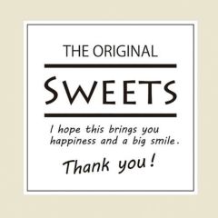 ギフトシール Sweets スクエアホワイト