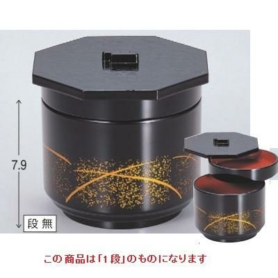 飯碗 京飯器梨地つゆ草内朱1段 漆器