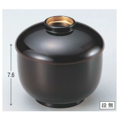 飯碗 三笠飯椀溜内朱つば金 漆器