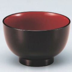 汁椀 3.6寸宝町汁椀溜内朱 漆器