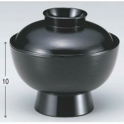 丼碗 5.1寸大丼黒刷毛目 漆器