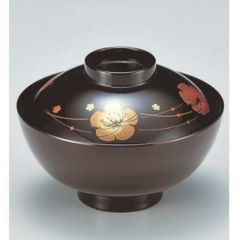 小吸椀 4寸平仙才椀溜に四季 漆器