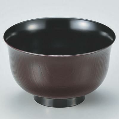 汁椀 羽反木目汁椀溜 漆器