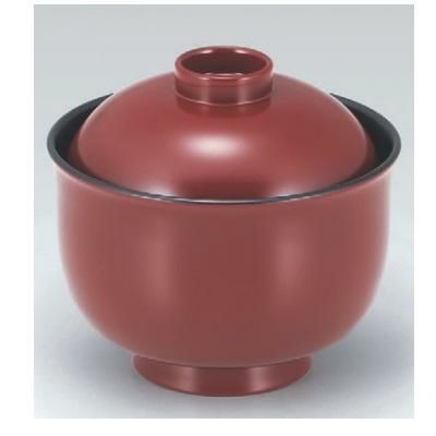 小吸椀 3.3寸リリー椀銀朱内黒 漆器