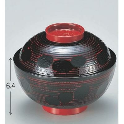 小吸椀 のみ彫仙才椀溜研ぎ出し 漆器