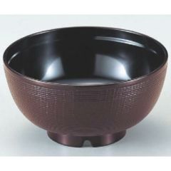 汁椀 ニュー千筋ケヤキ椀溜(通気穴付) 漆器