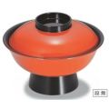 丼碗 7寸大名型丼椀朱つば黒 漆器