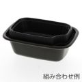 長角丼 中皿 黒 50枚入