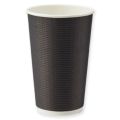 断熱エコブラック紙カップ 16オンス 480ml 25個×20ケース