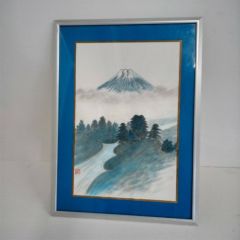 【中古】絵画 富士山 幅340×奥行150×高さ460 【送料別途見積】【業務用】