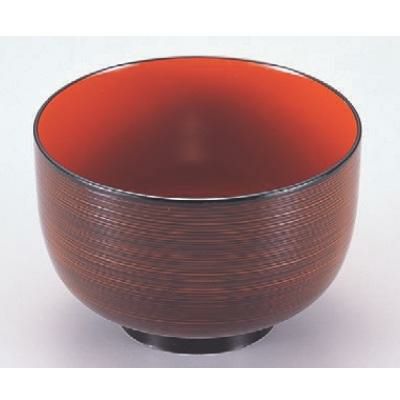 汁椀 姫汁椀溜刷毛目内朱 漆器