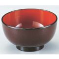 汁椀 4寸雅汁椀溜内朱 漆器