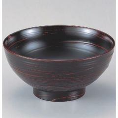 丼碗 6寸乱筋木目丼一筆曙 漆器